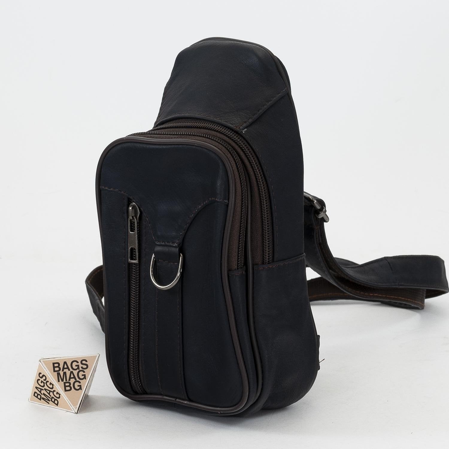КОД : 0175 Малка мъжка чанта от естествена кожа