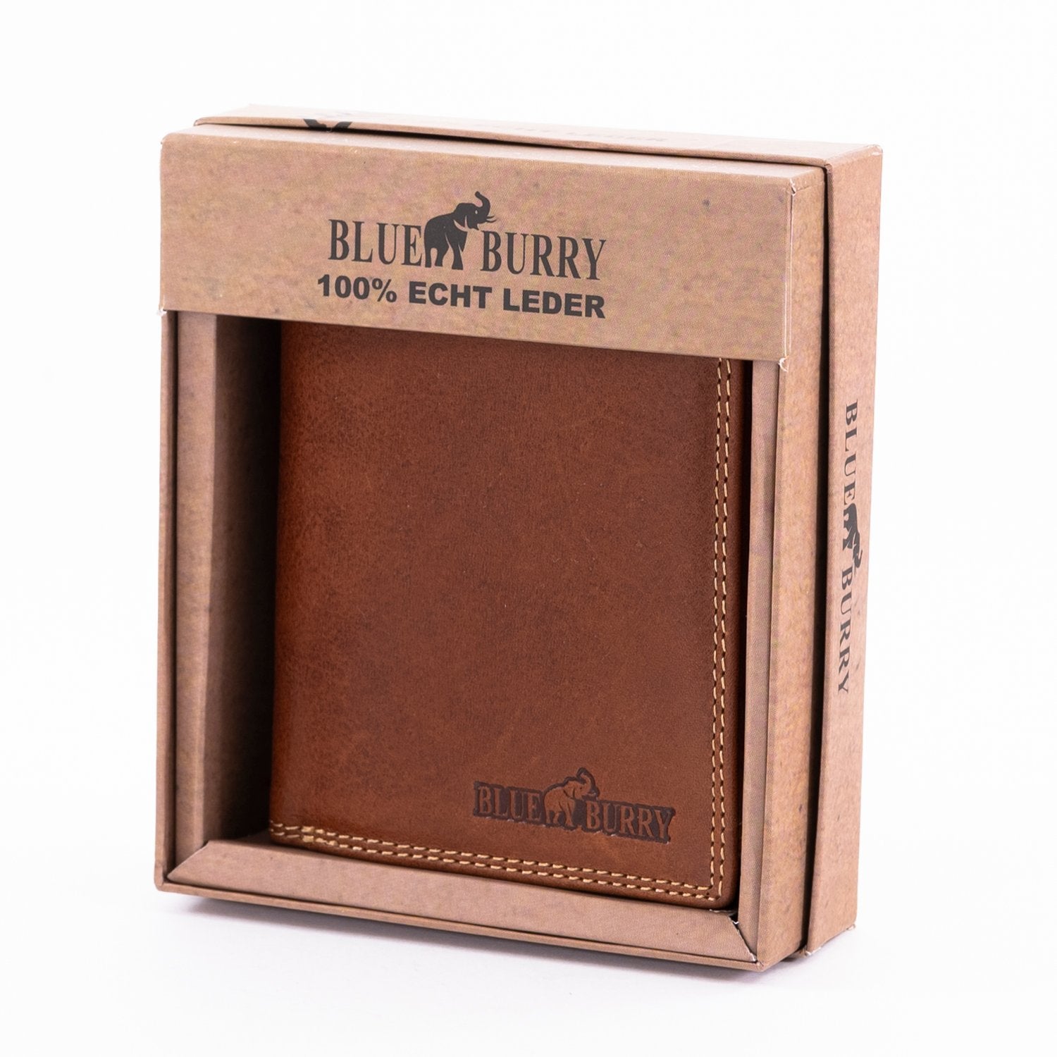КОД: 039 Мъжки портфейл Blue Burry от естествена кожа - голям размер