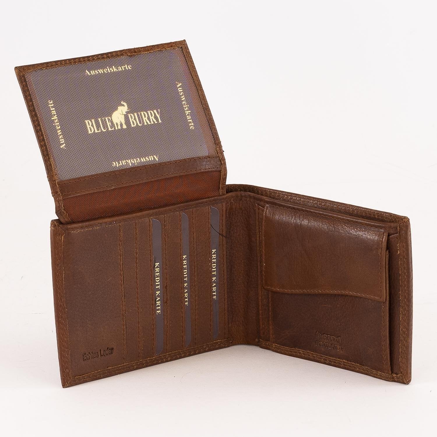КОД: 9025 Мъжки портфейл Blue Burry от естествена кожа