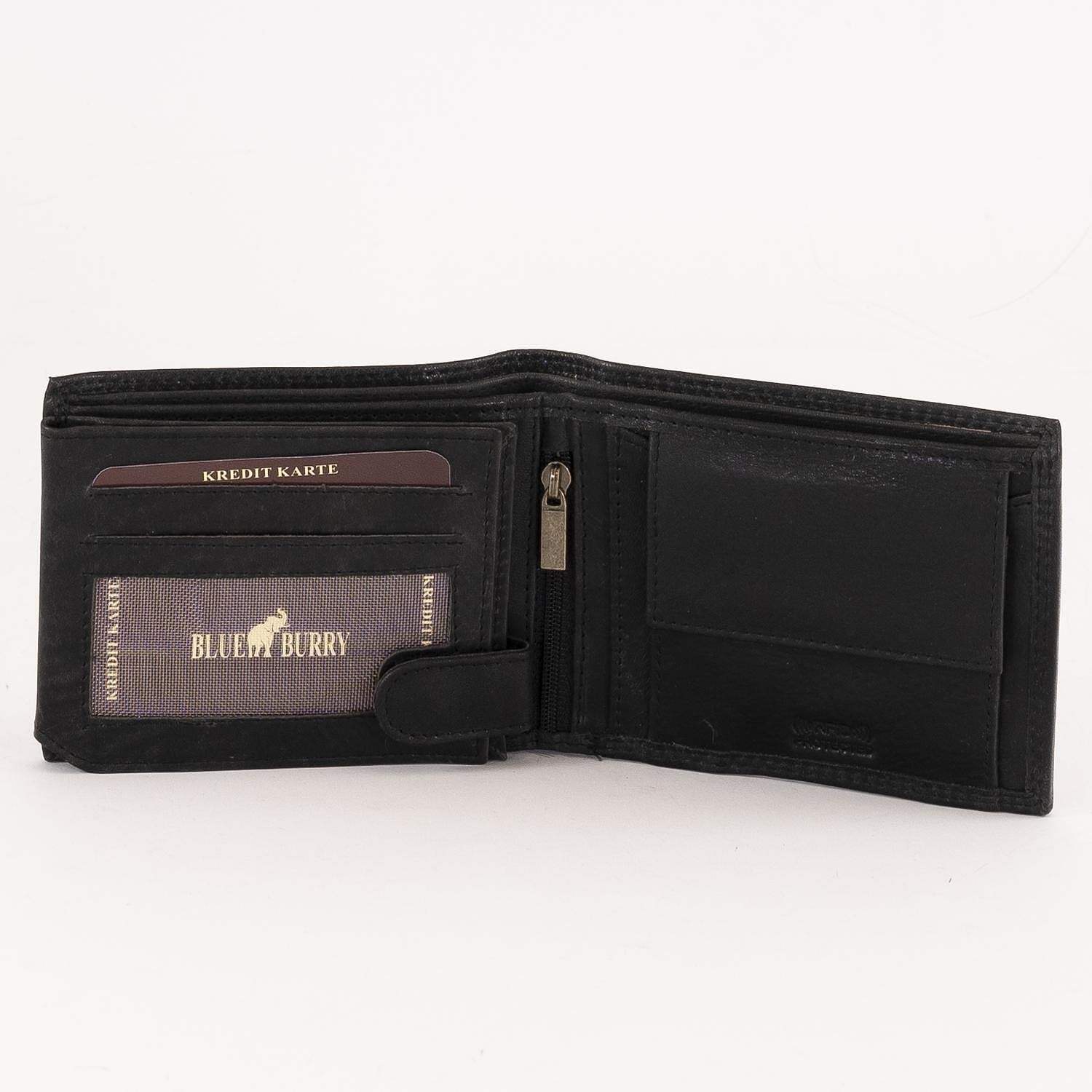 КОД: BB091 Мъжки портфейл Blue Burry от естествена кожа