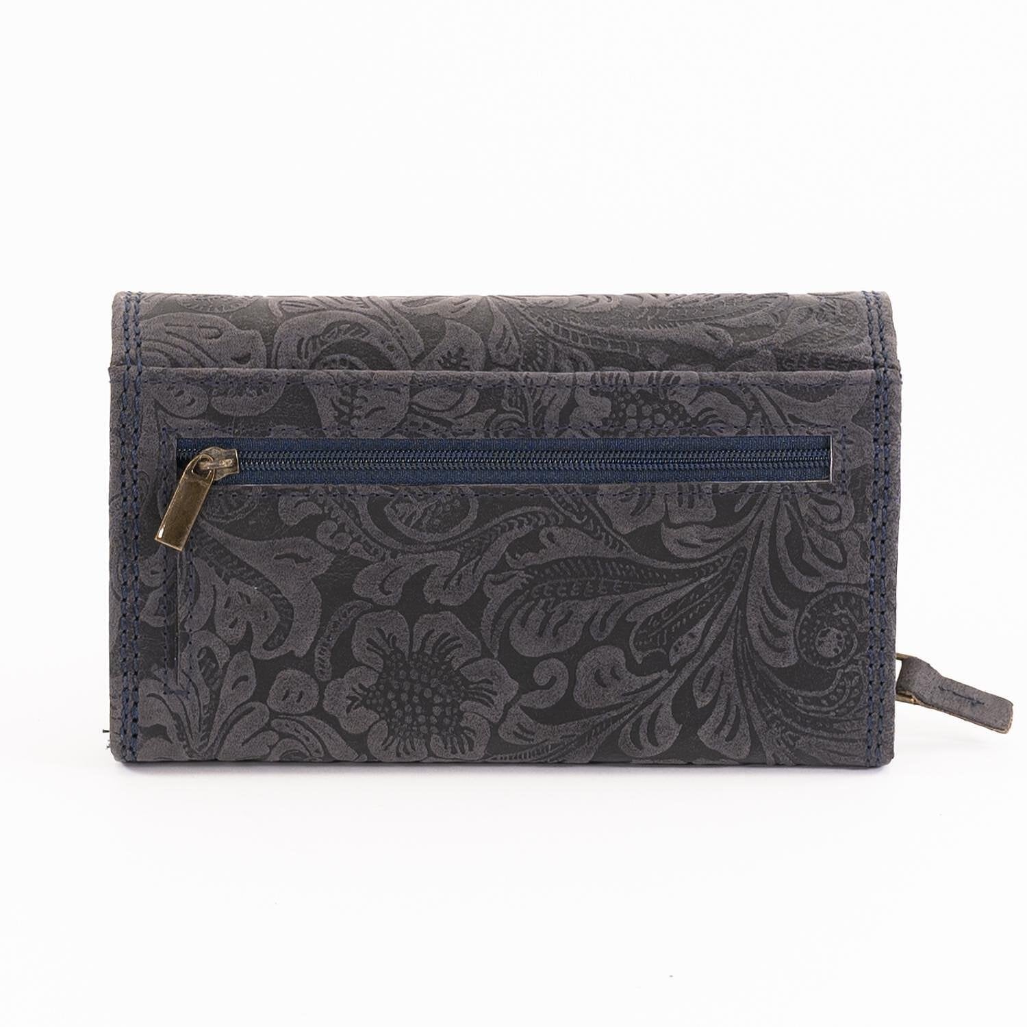 КОД: 379B Дамски портфейл Blue Burry от естествена кожа