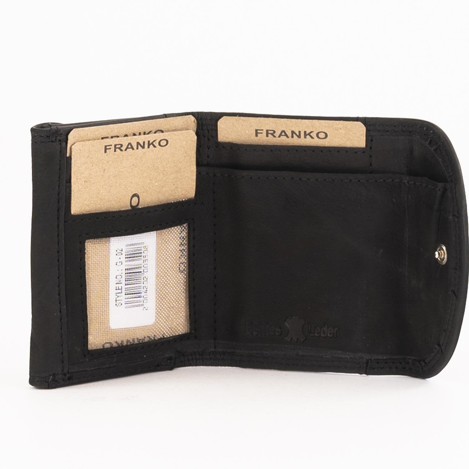 КОД: G02 Малък дамски портфейл Franko от естествена кожа